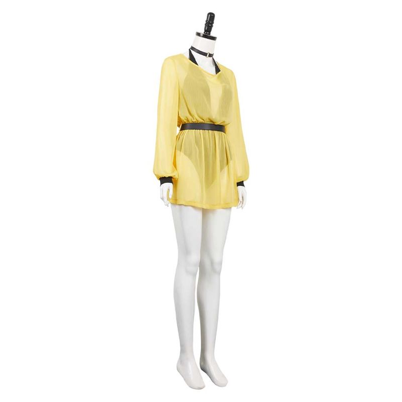 Silk Spectre Women Yellow Outfit Cosplay Costume