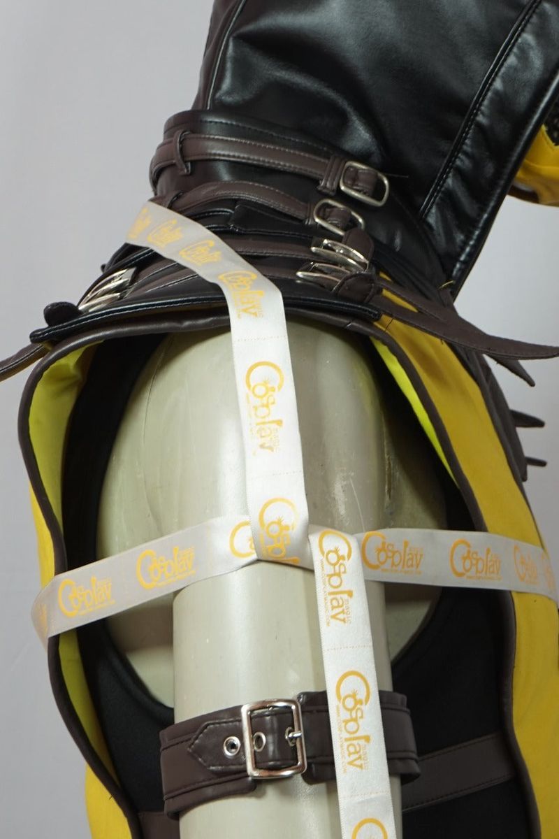 Scorpion Yellow and Black Ninja Warrior Cosplay Costume