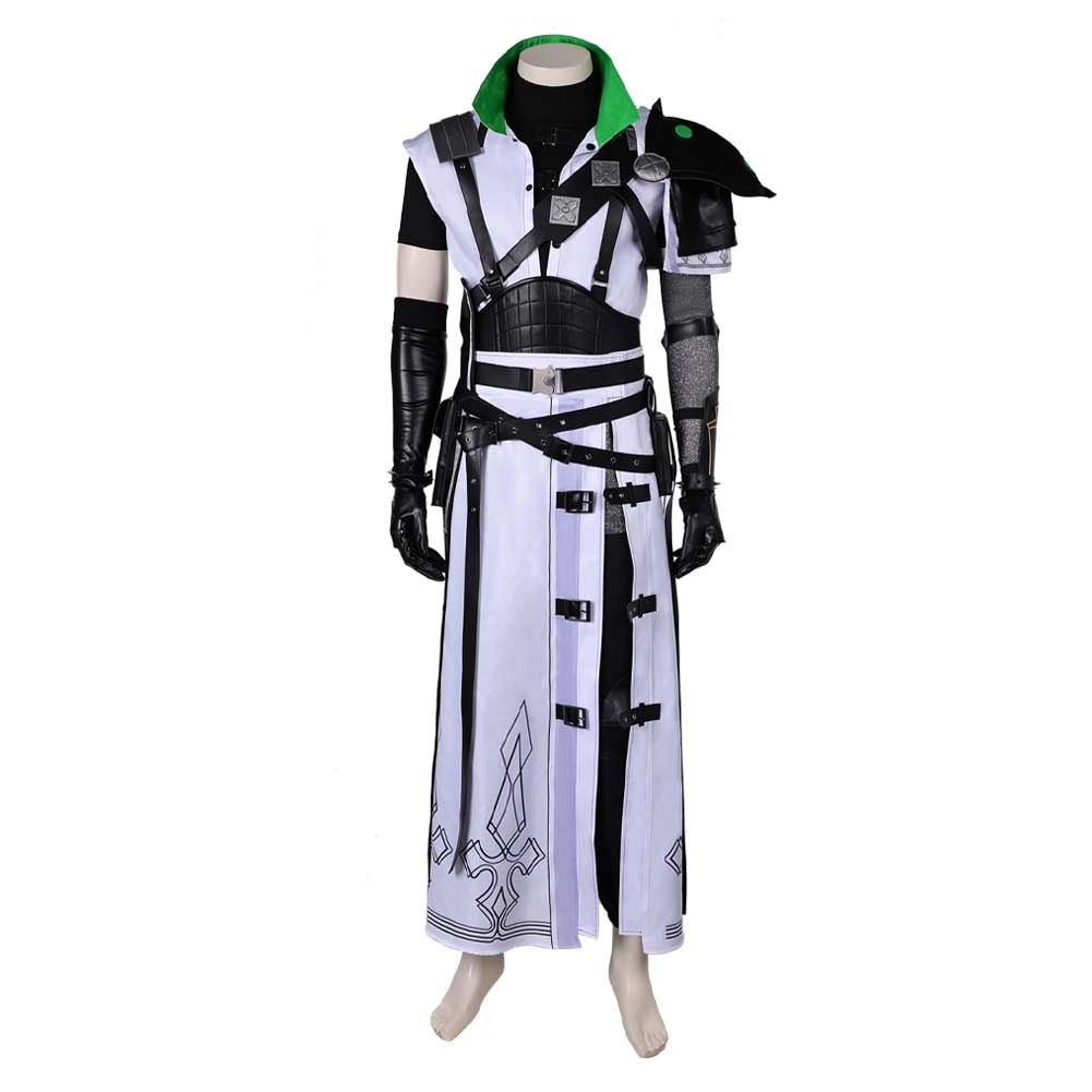 FF Cloud Strife White Cosplay Costume