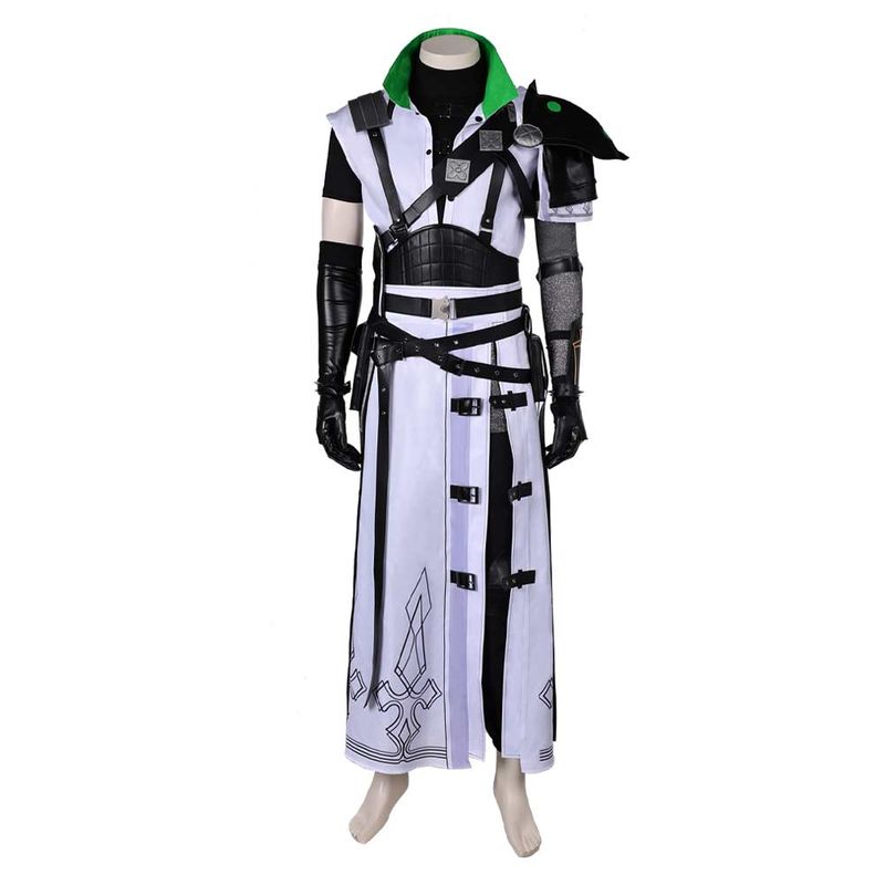 FF Cloud Strife White Cosplay Costume