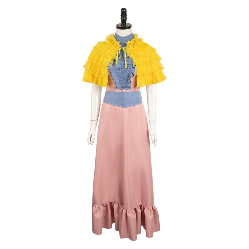 Bella Baxter Women Pink Blue Dress Cosplay Costume