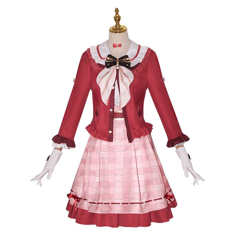 Sangonomiya Kokomi Women Red Dress Cosplay Costume