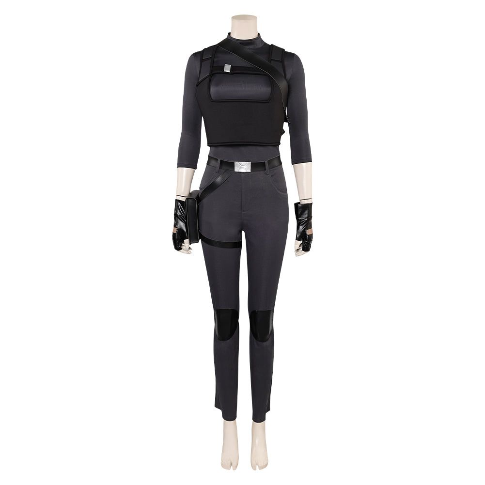 Lara Croft Women Black Outfit Cosplay Costume