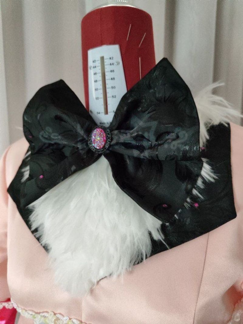 Angel Dust Pink White Dress Cosplay Outfit