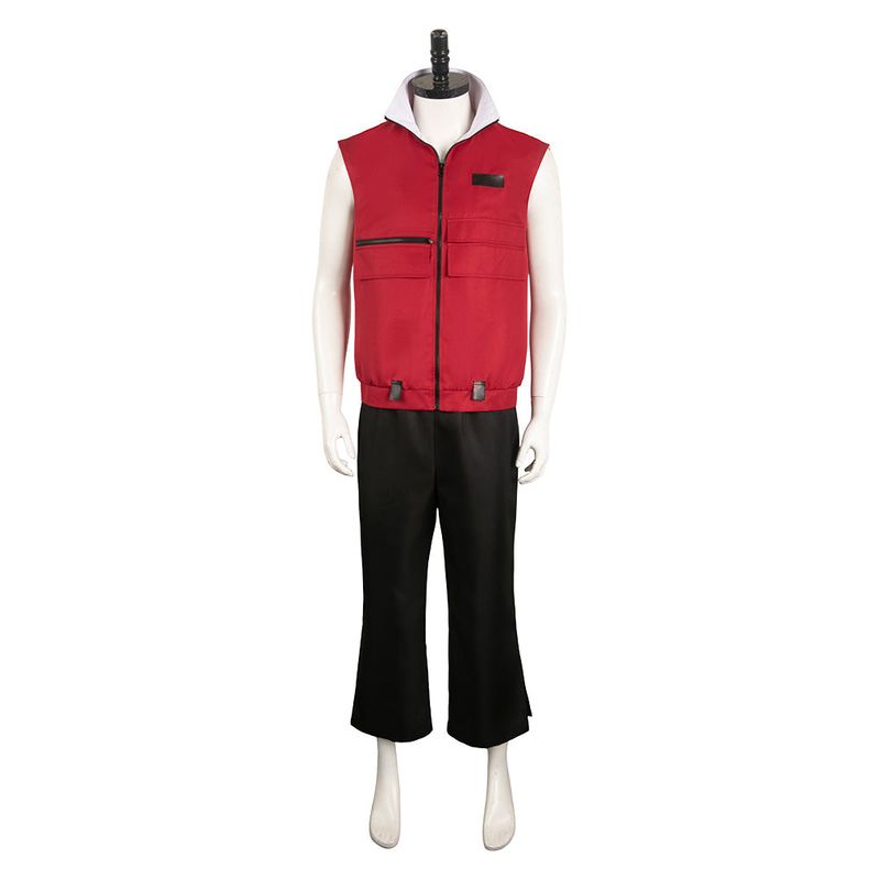 Boy Red Outfit Cosplay Costume