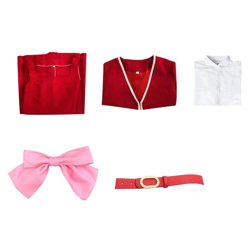 Oto Adashino Women Red Dress Cosplay Costume