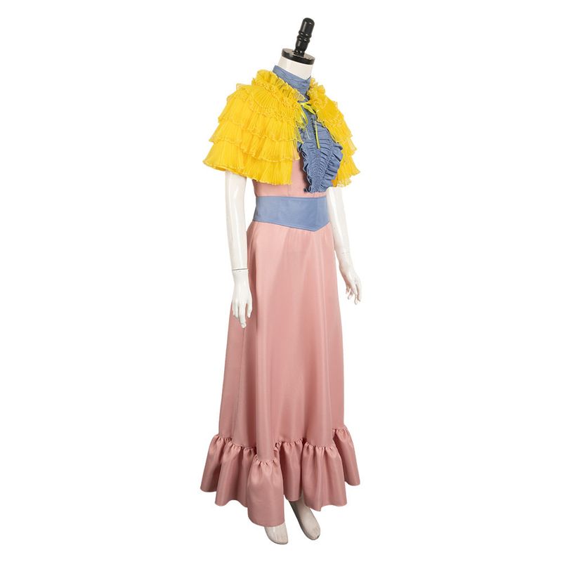 Bella Baxter Women Pink Blue Dress Cosplay Costume
