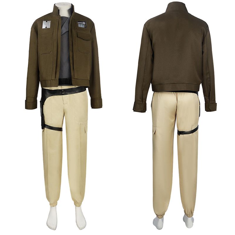 Chirrut Imwe Brown Suit Cosplay Costume