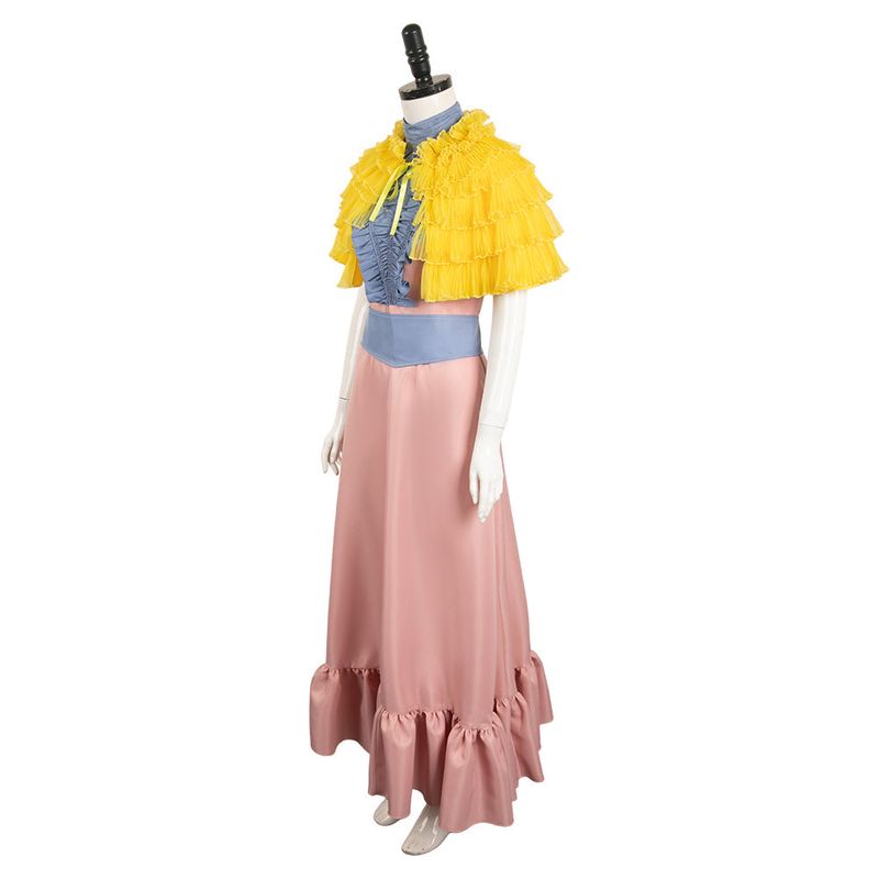 Bella Baxter Women Pink Blue Dress Cosplay Costume