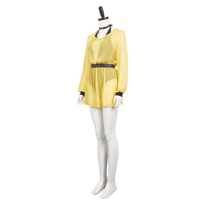 Silk Spectre Women Yellow Outfit Cosplay Costume