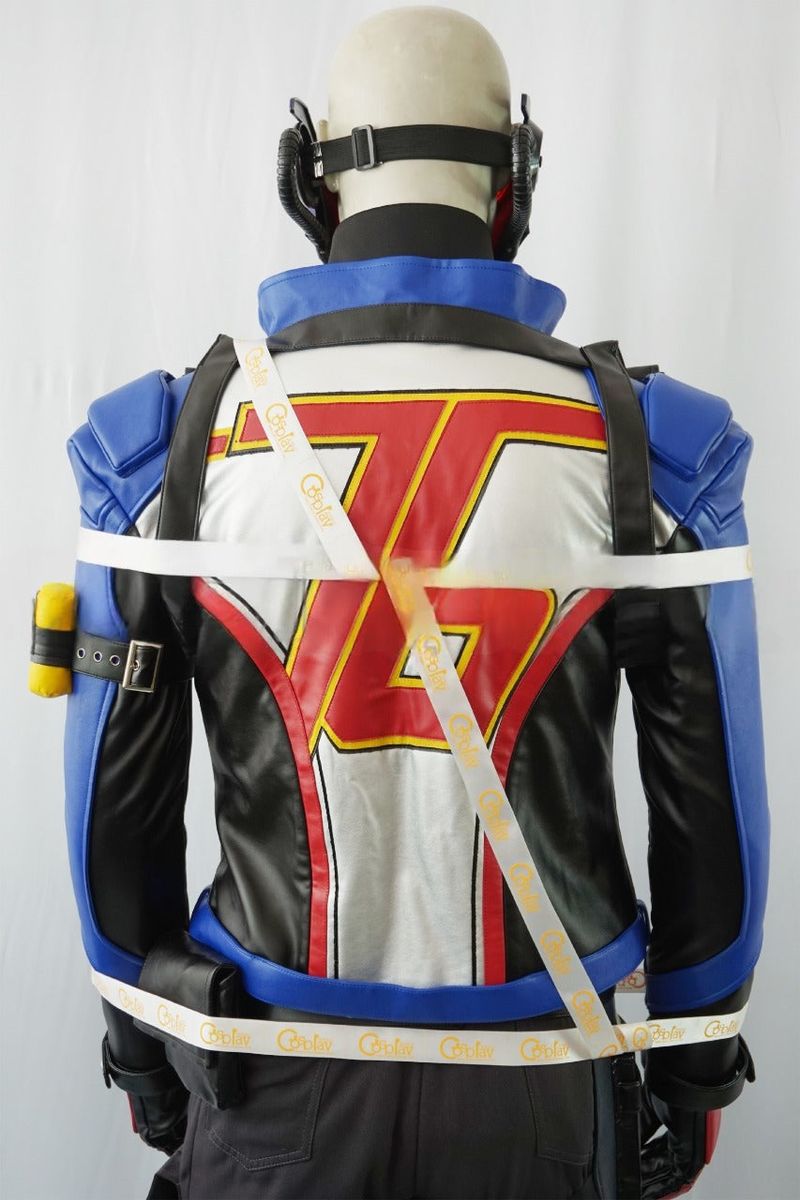 Soldier 76 Black Blue Cosplay Costume