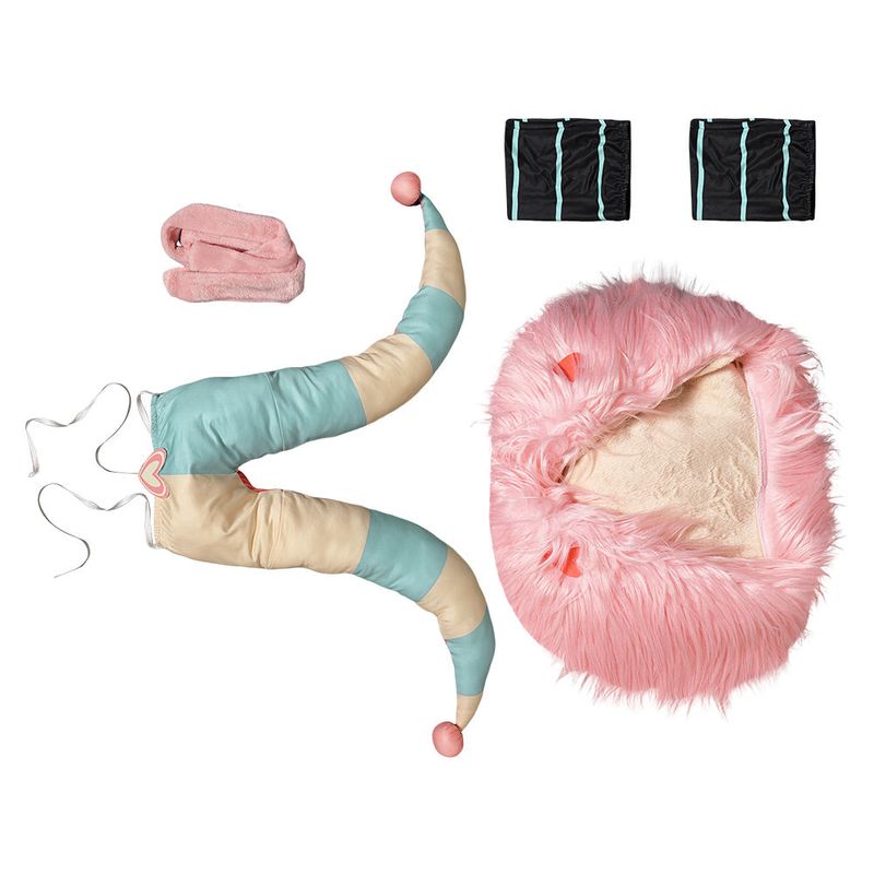 Fizzarolli Women Pink Robe Set Halloween Cosplay Costume