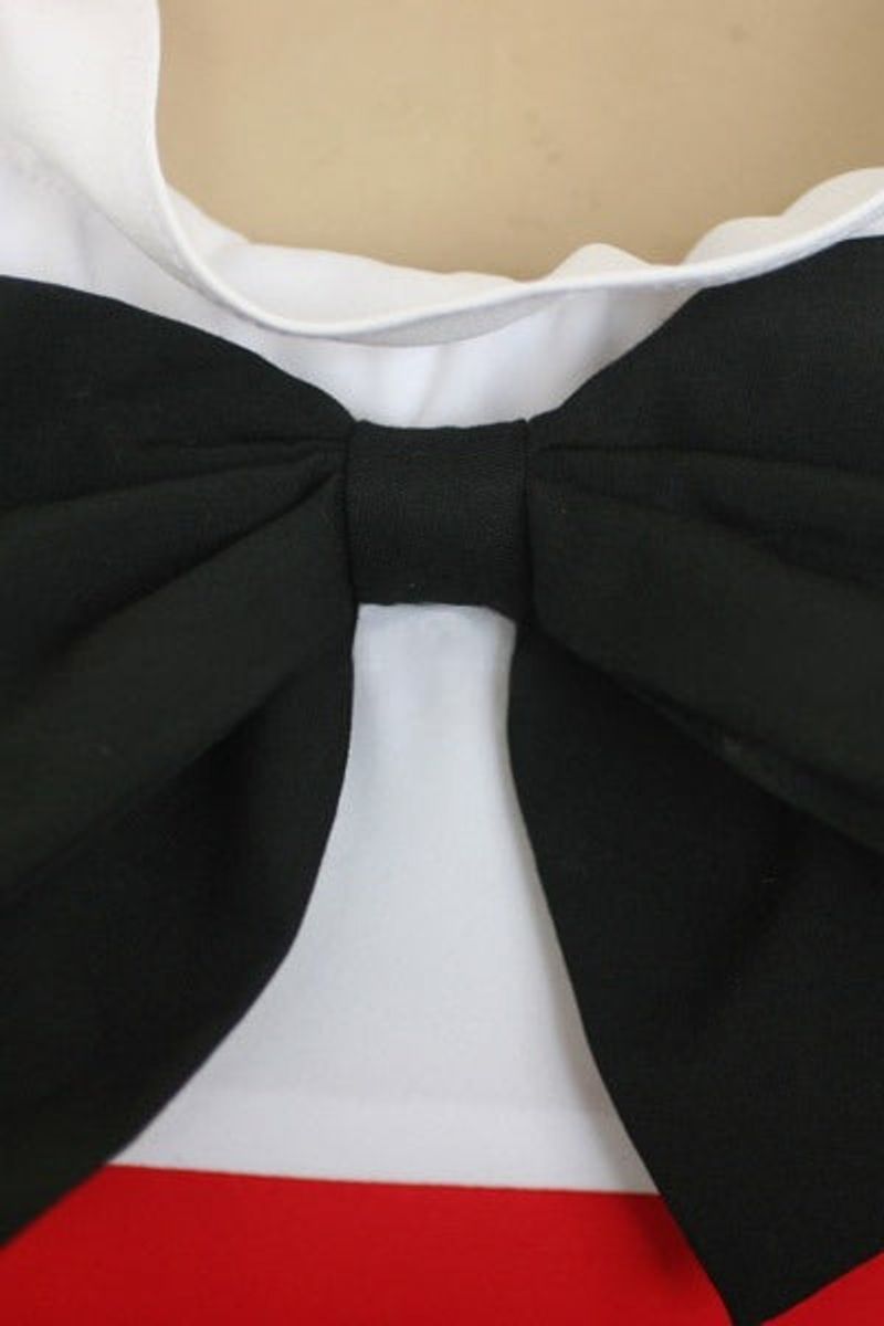 Code Geass C.C. Red White Maid Dress Cosplay Costume