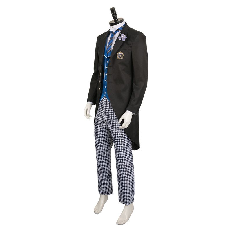 Lawrence Bluewer Black Outfit Cosplay Costume