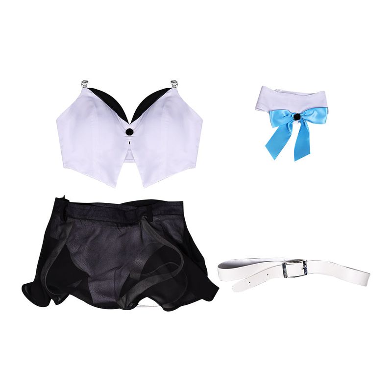 Tifa Lockhart Women White Swimsuit Cosplay Costume