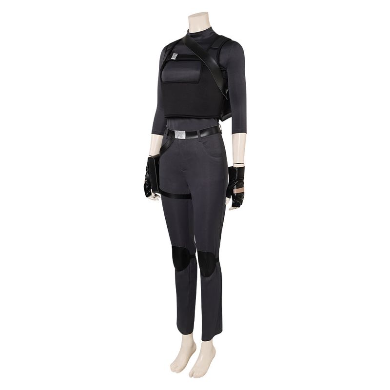 Lara Croft Women Black Outfit Cosplay Costume