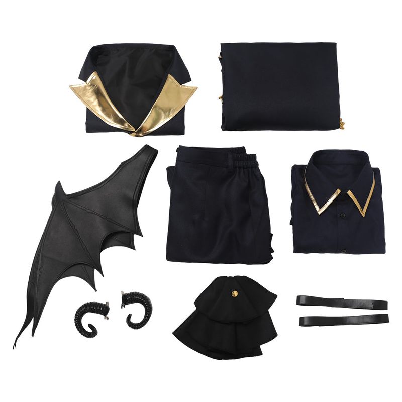 Nagi Seishiro Dark Blue Devil Outfit Cosplay Costume