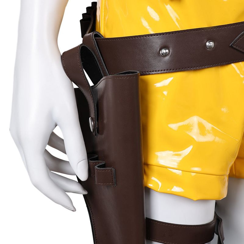 Ashe Women Red Cowboy Outfit Cosplay Costume