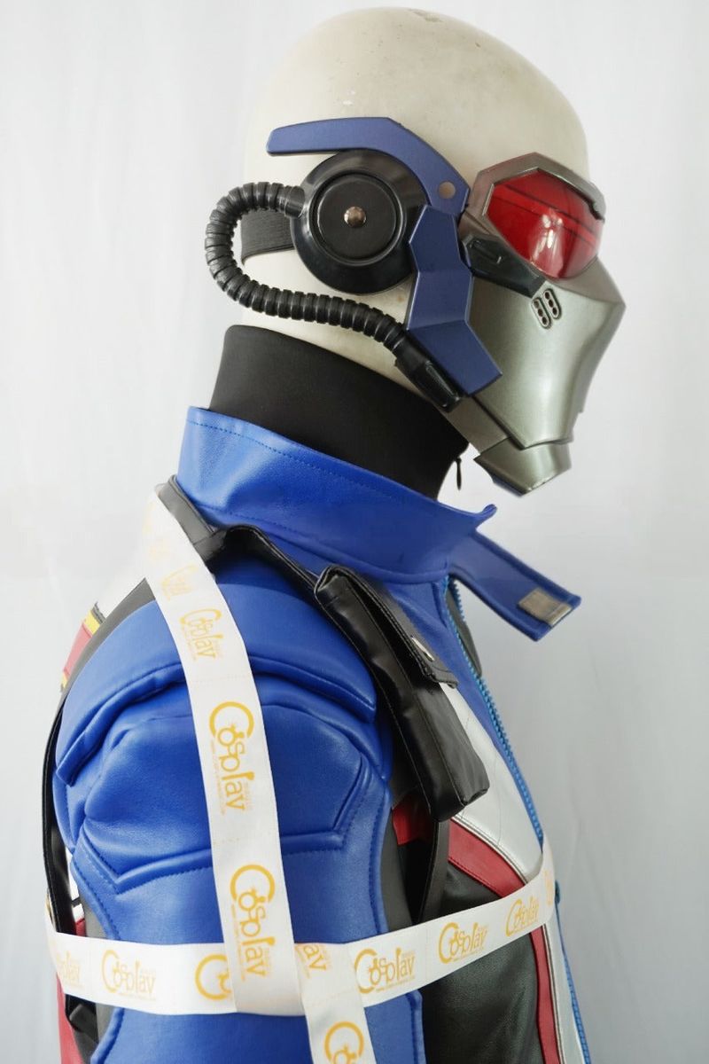 Soldier 76 Black Blue Cosplay Costume