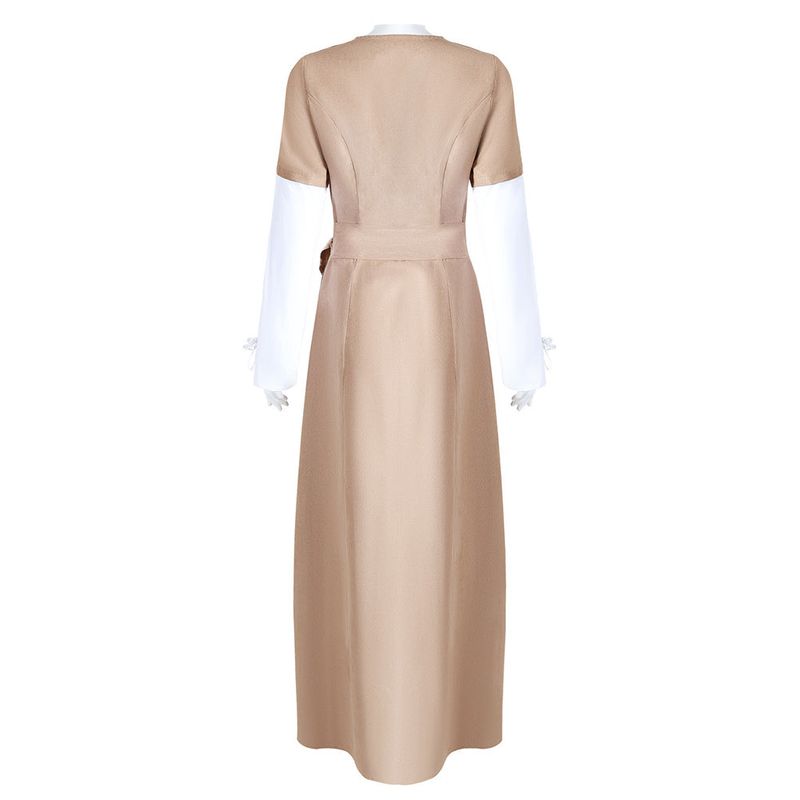 Princess Leia Women Khaki Dress Cosplay Costume