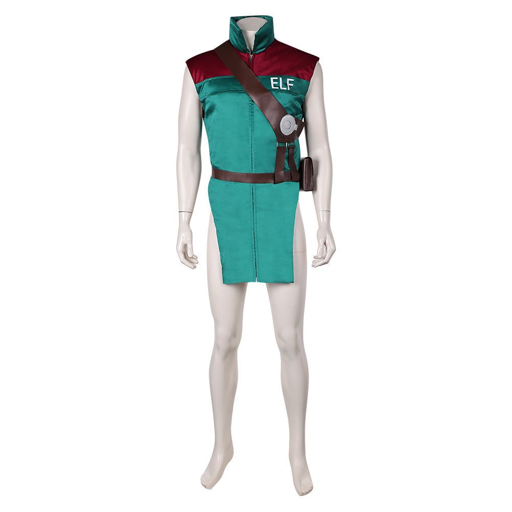 Garcia Green Red Vest Set Cosplay Costume