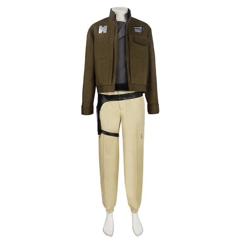 Chirrut Imwe Brown Suit Cosplay Costume