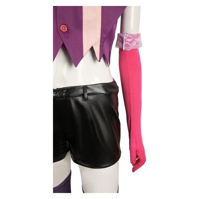 Angel Dust Women Purple Combat Suit Cosplay Costume