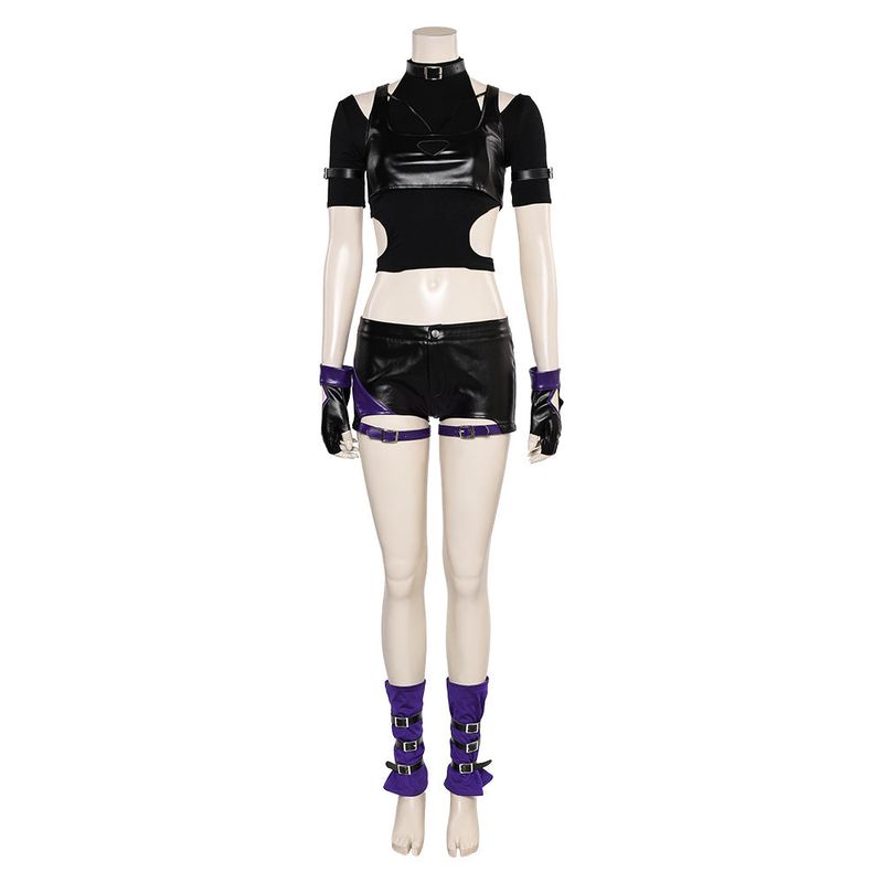Reina Women Black And Purple Outfit Cosplay Costume