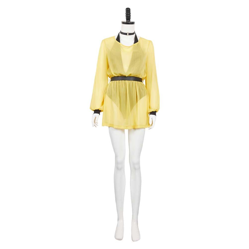 Silk Spectre Women Yellow Outfit Cosplay Costume