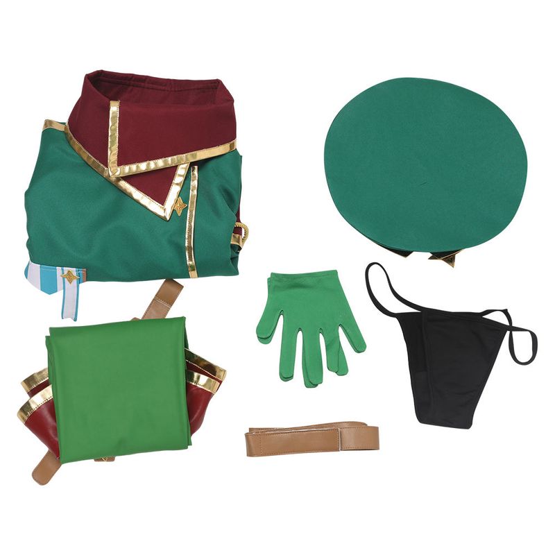 Araga Kiwi Women Green Outfit Cosplay Costume