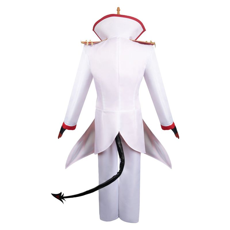 Lucifer Morningstar White Combat Suit Cosplay Costume