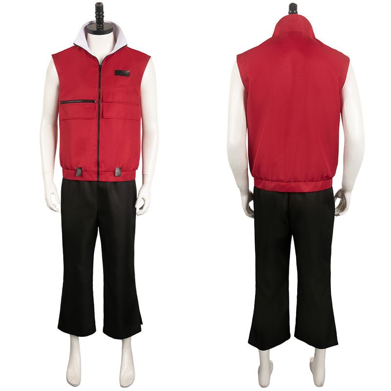 Boy Red Outfit Cosplay Costume