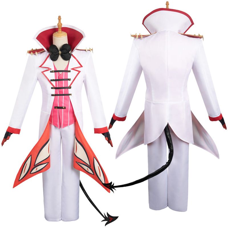 Lucifer Morningstar White Combat Suit Cosplay Costume