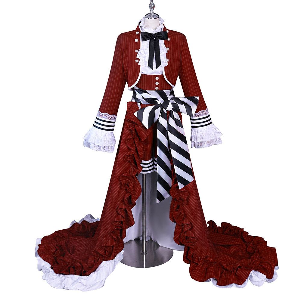 Ciel Phantomhive Red Outfit Cosplay Costume