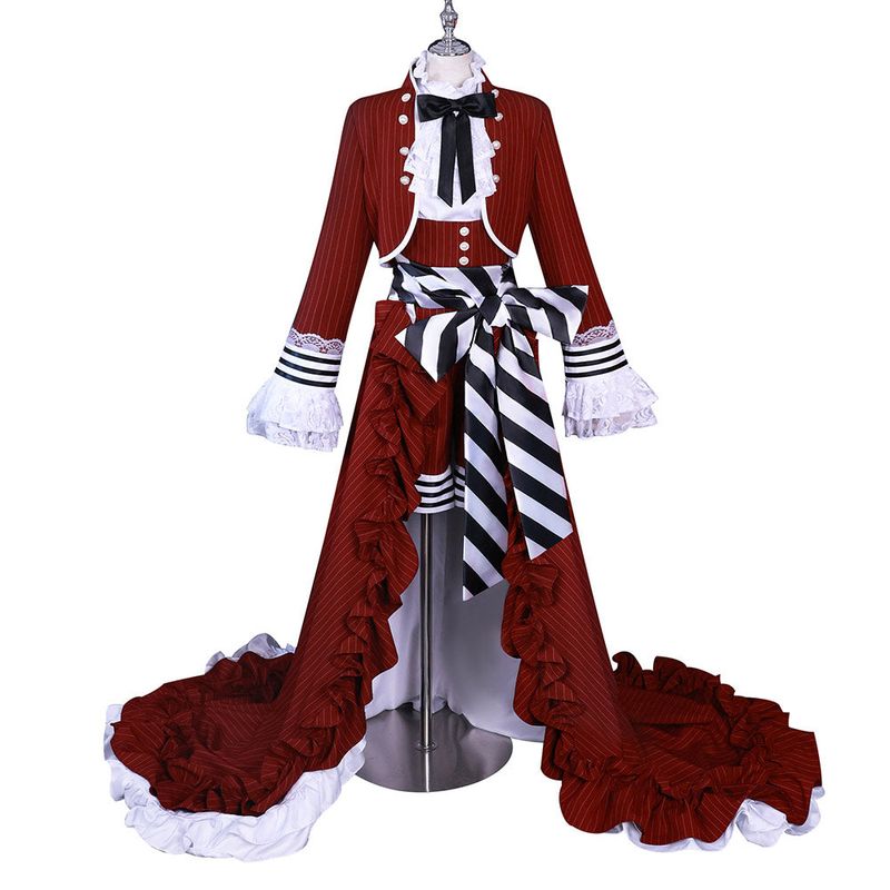 Ciel Phantomhive Red Outfit Cosplay Costume