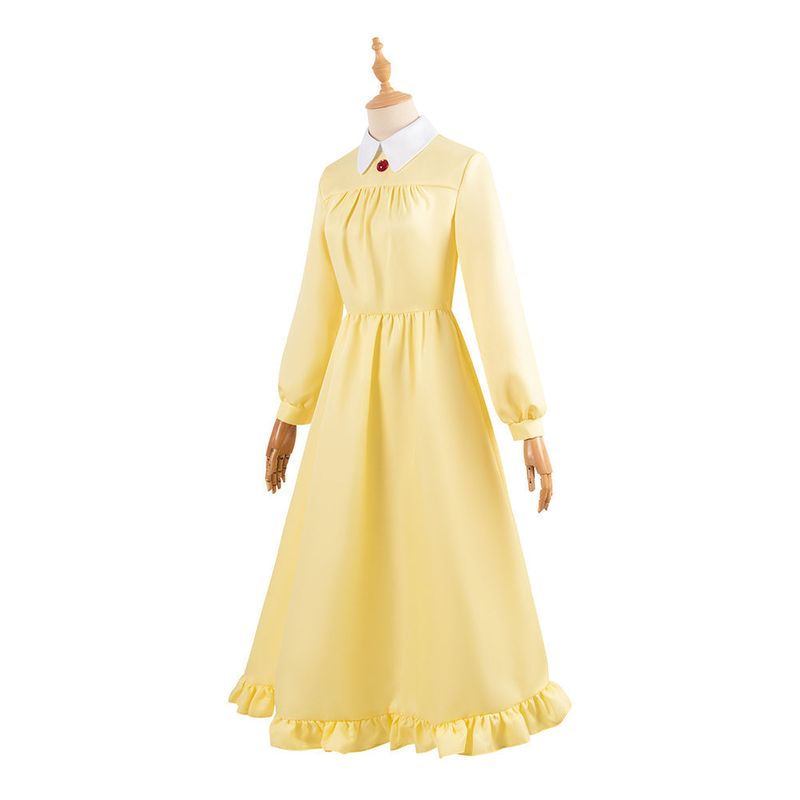Sophie Hatter Women Yellow Dress Cosplay Costume