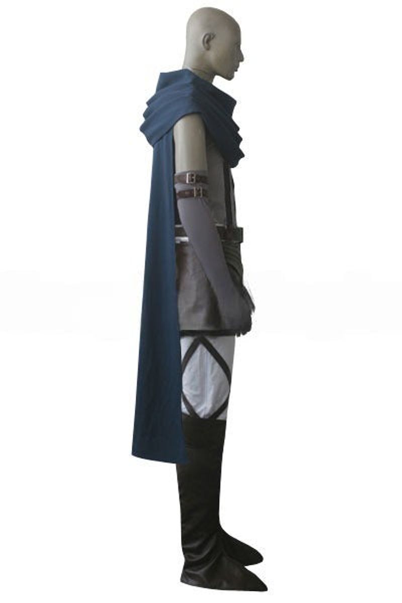 Levi Dark Blue Cloak Cosplay Costume