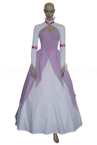 Code Geass Euphemia li Britannia Euphie Pink and White Elegant Gown Dress Cosplay Costume