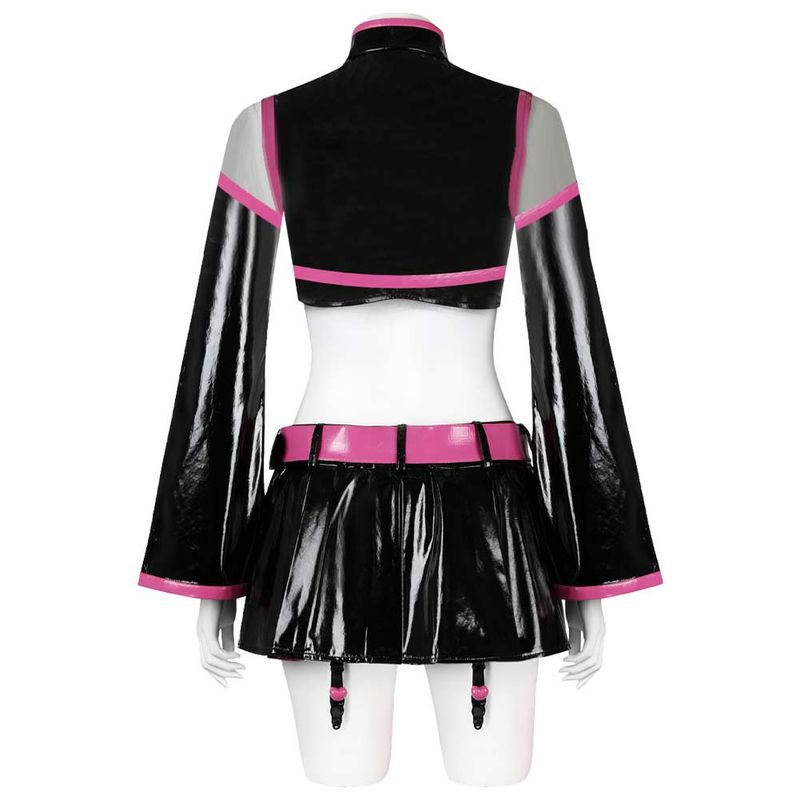 2.5 Dimensional Seduction Mikari Tachibana Women Black Pink Dress Cosplay Costume