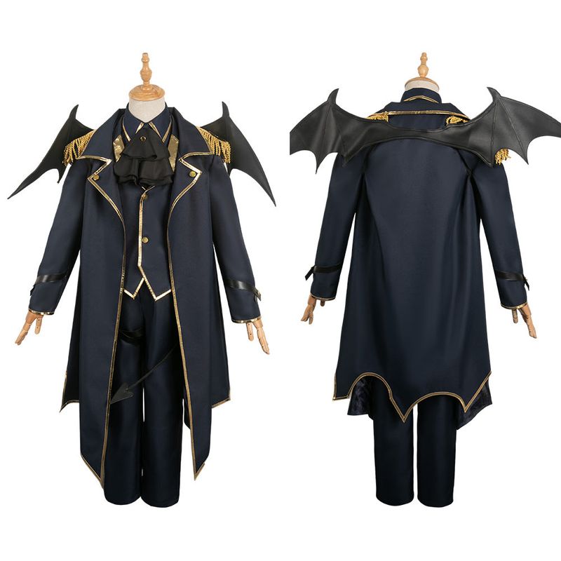Nagi Seishiro Dark Blue Devil Outfit Cosplay Costume
