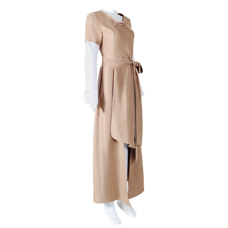 Princess Leia Women Khaki Dress Cosplay Costume