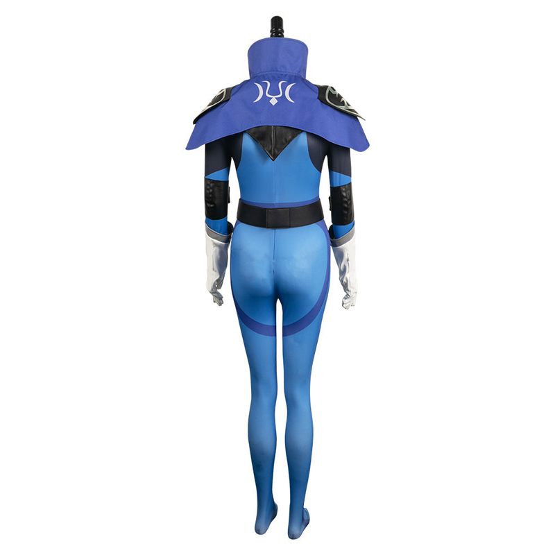 Luna Women Blue Jumpsuit Cosplay Costume