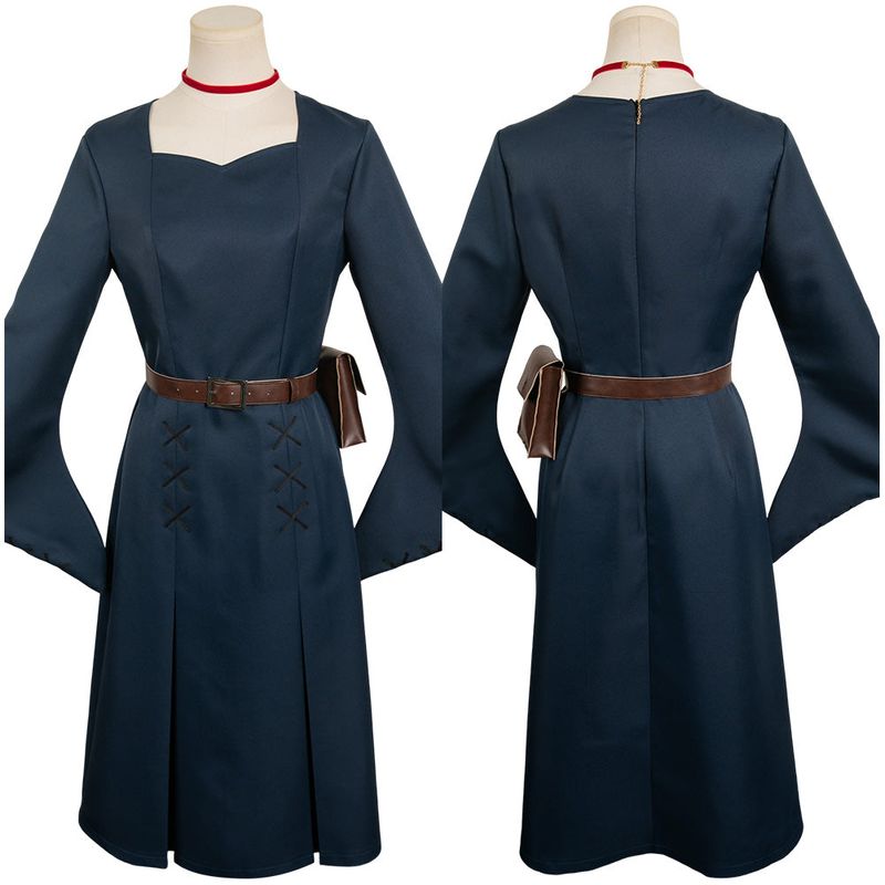 Marcille Women Dark Blue Dress Cosplay Costume