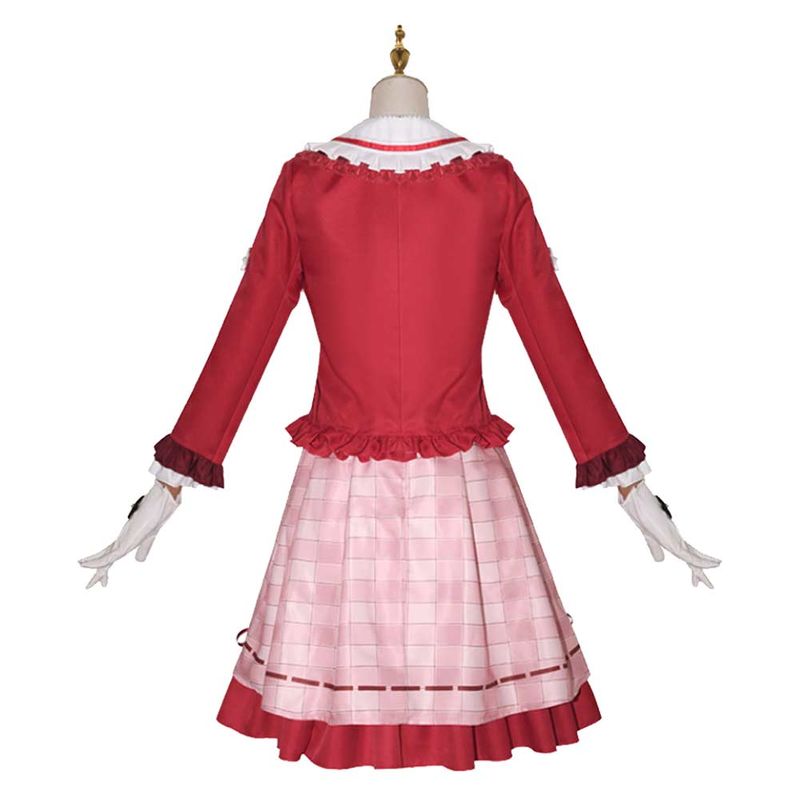 Sangonomiya Kokomi Women Red Dress Cosplay Costume