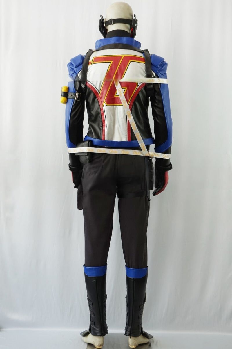 Soldier 76 Black Blue Cosplay Costume