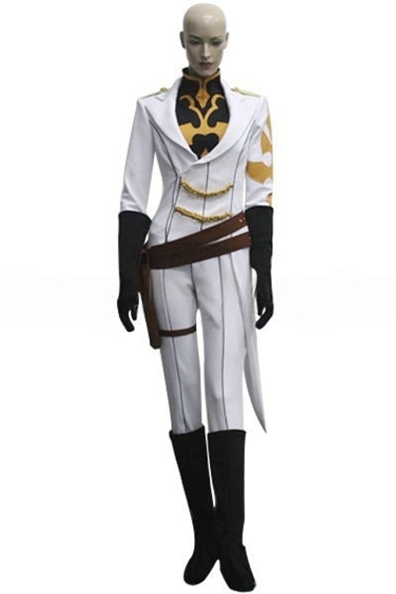 Code Geass Knight of Nine Nonette Enneagram Purple and White Knight Cosplay Costume