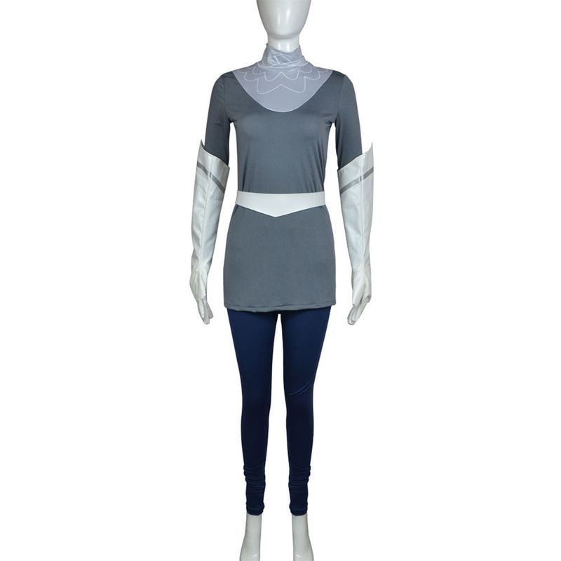 Lute Women Grey Outfit Halloween Cosplay Costume