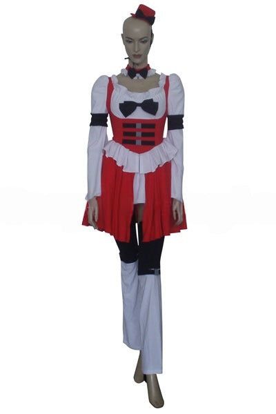 Code Geass C.C. Red White Maid Dress Cosplay Costume