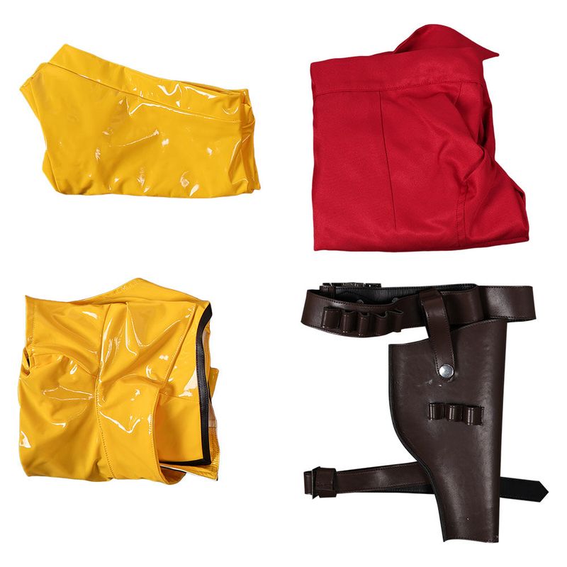 Ashe Women Red Cowboy Outfit Cosplay Costume