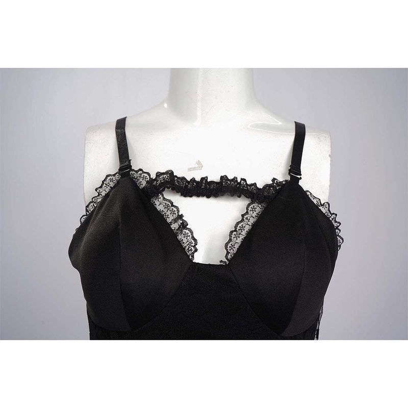 Astrid Deetz Women Gothic Black Dress Cosplay Costume